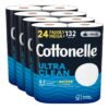 Cottonelle Ultra Clean Toilet Paper with Active CleaningRipples Texture. Strong Bath Tissue. 24 Family Mega Rolls (24 Family Mega Rolls = 132 Regular Rolls). 388 Sheets per Roll. Packaging May Vary