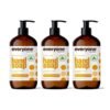 Everyone Liquid Hand Soap. 12.75 Ounce (Pack of 3). Meyer Lemon and Mandarin. Plant-Based Cleanser with Pure Essential Oils