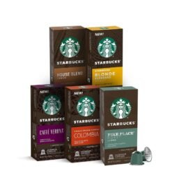 Starbucks by Nespresso Variety Pack Coffee (50-count single serve capsules. compatible with Nespresso Original Line System)