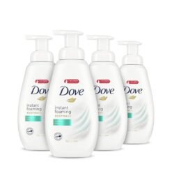 Dove Instant Foaming Body Wash for Softer and Smoother Skin Sensitive Skin Effectively Washes Away Bacteria While Nourishing Your Skin 13.5 oz Pack of 4